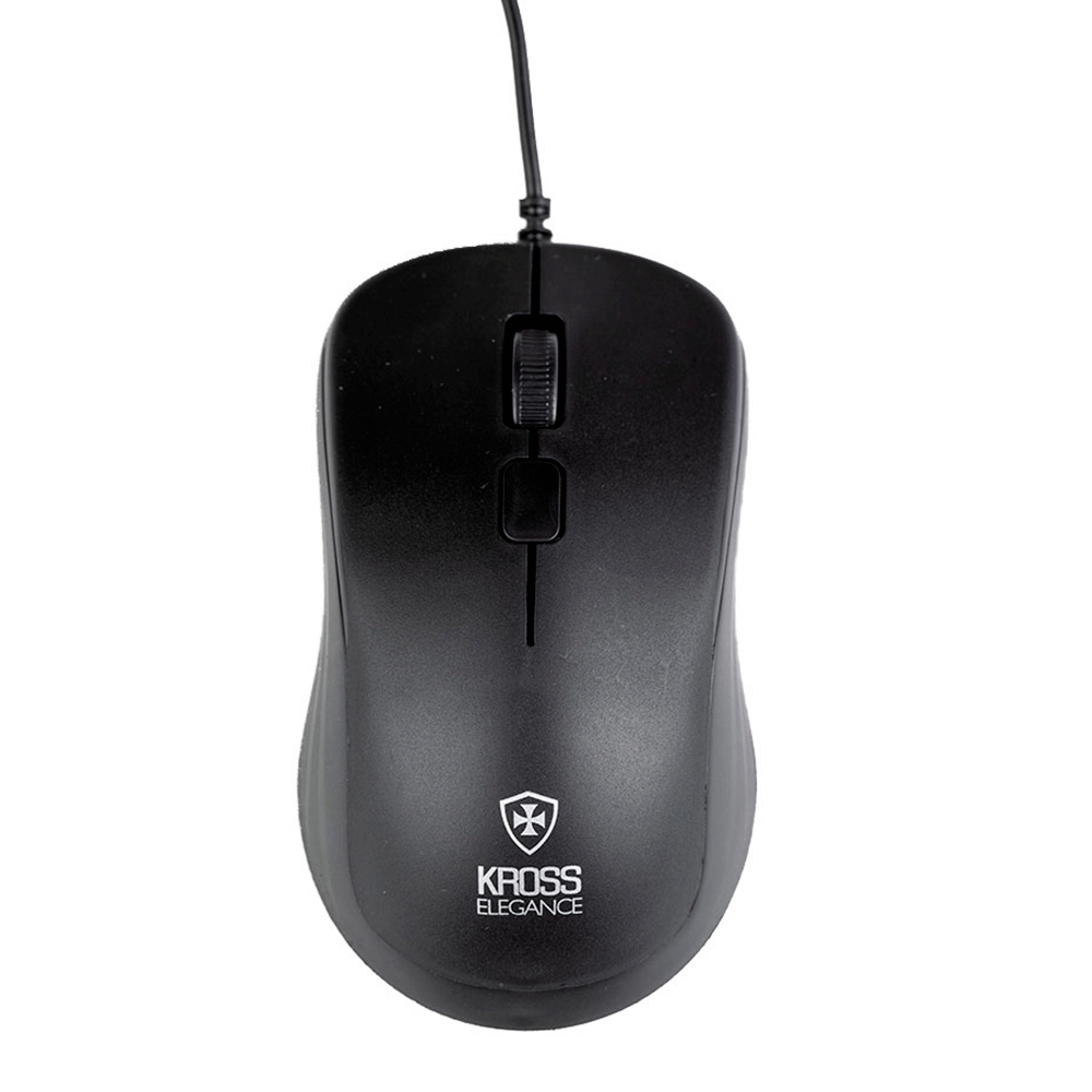 Mouse Óptico USB Kross Elegance 1000 DPI Preto Ke M095