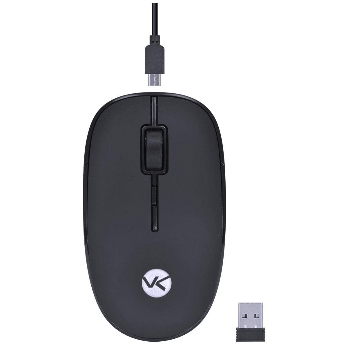 Mouse Recarregável Vinik Power One PM100 Preto