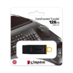 Pendrive Kingston DataTraveler Exodia 128GB USB 3.2 Preto e Amarelo