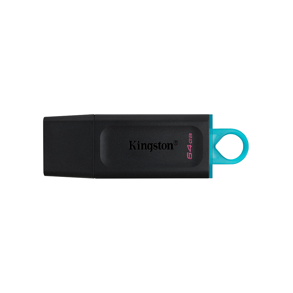 Pendrive Kingston DataTraveler Exodia 64GB USB 3.2 Preto e Azul