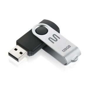Pendrive Multilaser Twist Pd591 128gb Preto E Prateado