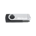 Pendrive Multilaser Twist2 64GB Preto e Prata (PD590)