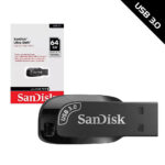Pendrive SanDisk Ultra Shift 64GB USB 3.0 Preto – Até 10x Mais Rápido que USB 2.0