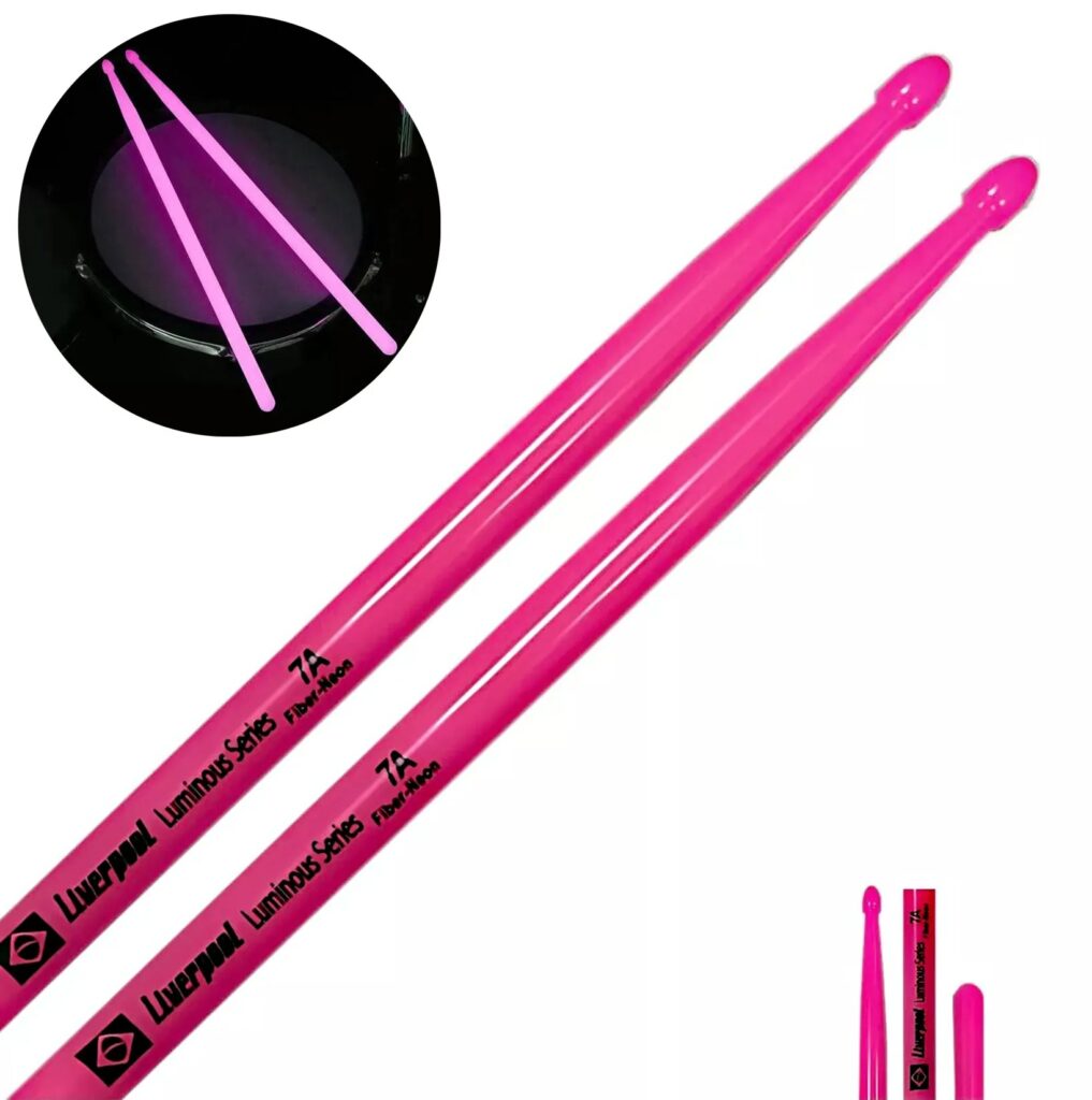 Baqueta Para Bateria Luminous Fiber Neon Pink 7a Liverpool