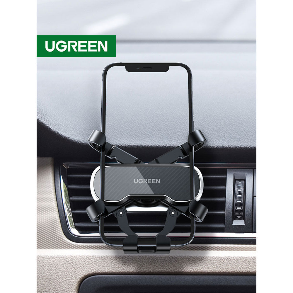 Suporte Veicular UGREEN LP228 Premium para Celular – Fixação por Gravidade, Saída de Ar, Compatível com Smartphones