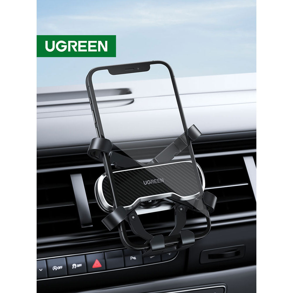 Suporte Veicular UGREEN LP228 Premium para Celular – Fixação por Gravidade, Saída de Ar, Compatível com Smartphones
