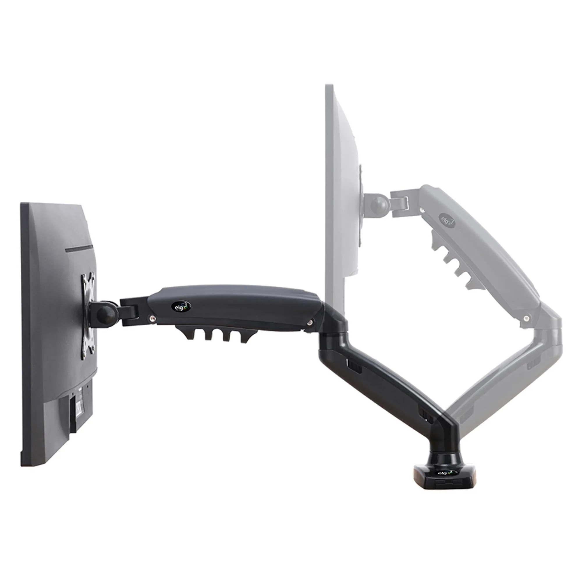 Suporte de Mesa ELG F80N para Monitor ou TV de 17″ a 35″ com Braço Articulado e Pistão a Gás – VESA 75x75 100x100
