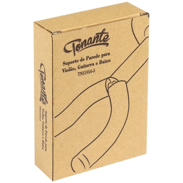 Suporte de Parede para Violão, Guitarra e Baixo Tonante TNS1954-5 Universal Preto