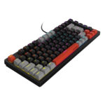 Teclado Mecânico Gamer 75% Pcyes Kirin Black Vulcan Switch Blue Rainbow RGB