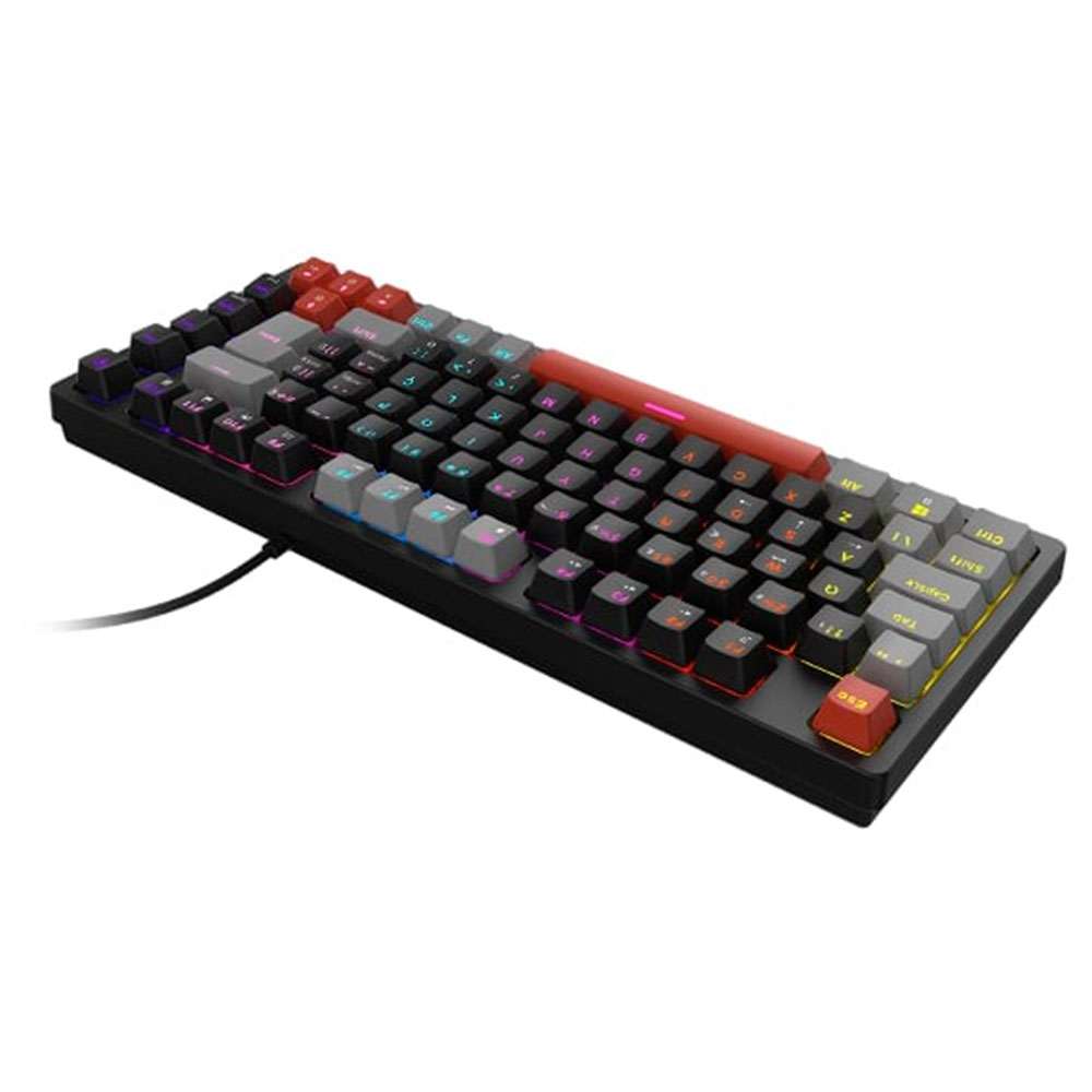 Teclado Mecânico Gamer 75% Pcyes Kirin Black Vulcan Switch Blue Rainbow RGBTeclado Mecânico Gamer 75% Pcyes Kirin Black Vulcan Switch Blue Rainbow RGB