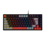 Teclado Mecânico Gamer 75% Pcyes Kirin Black Vulcan Switch Blue Rainbow RGB