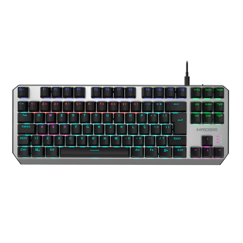 Teclado Mecânico Gamer Kross Randgrid TKL Com Fio Switch KE-KG125