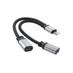 Adaptador Hrebos Hs-228 iPhone Para P2 E iPhone Charge Preto