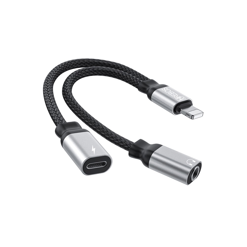 Adaptador Hrebos Hs-228 iPhone Para P2 E iPhone Charge Preto