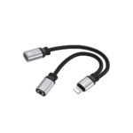 Adaptador Hrebos Hs-228 iPhone Para P2 E iPhone Charge Preto