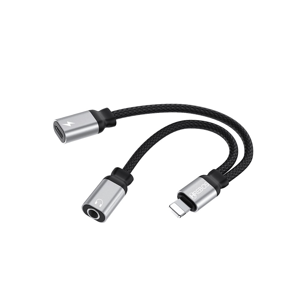 Adaptador Hrebos Hs-228 iPhone Para P2 E iPhone Charge Preto