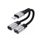 Adaptador Hrebos Hs-228 iPhone Para P2 E iPhone Charge Preto
