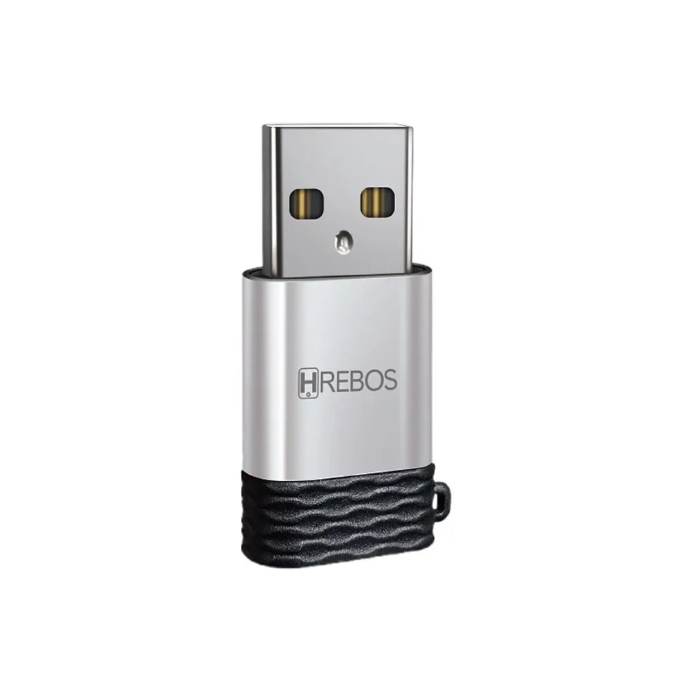 Adaptador Hrebos Usb (macho) Para Tipo-c (fêmea) Otg Ad-209