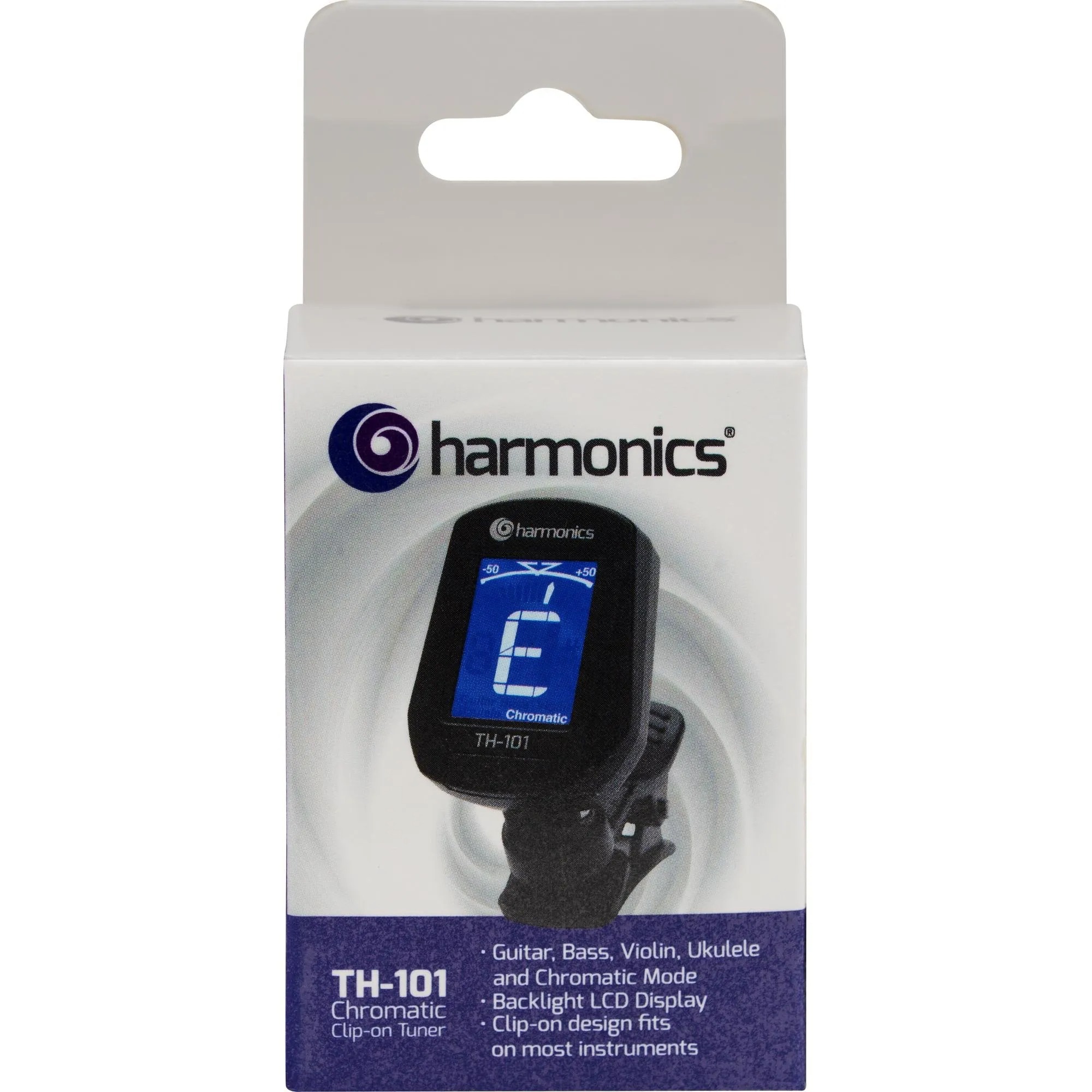 Afinador Cromático Digital Harmonics De Clip P/ Violão Guitarra Cavaco