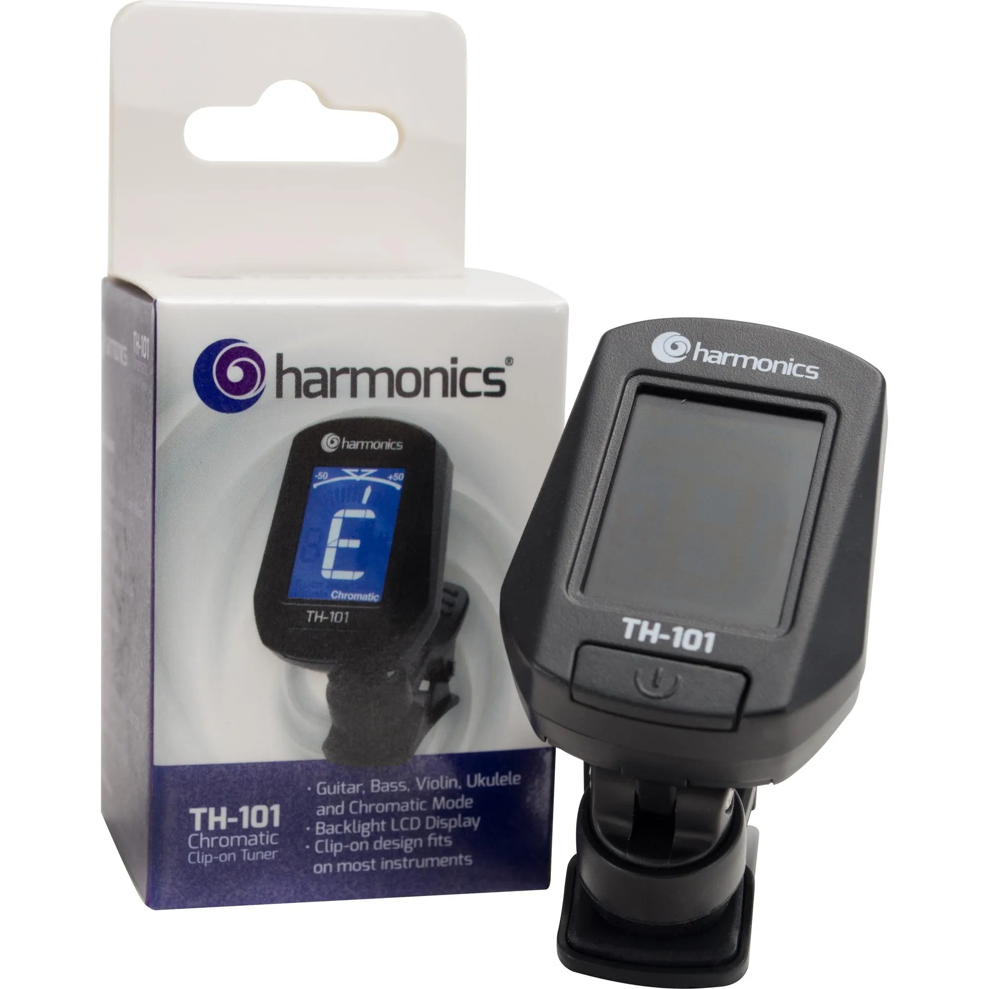 Afinador Cromático Digital Harmonics De Clip P/ Violão Guitarra Cavaco