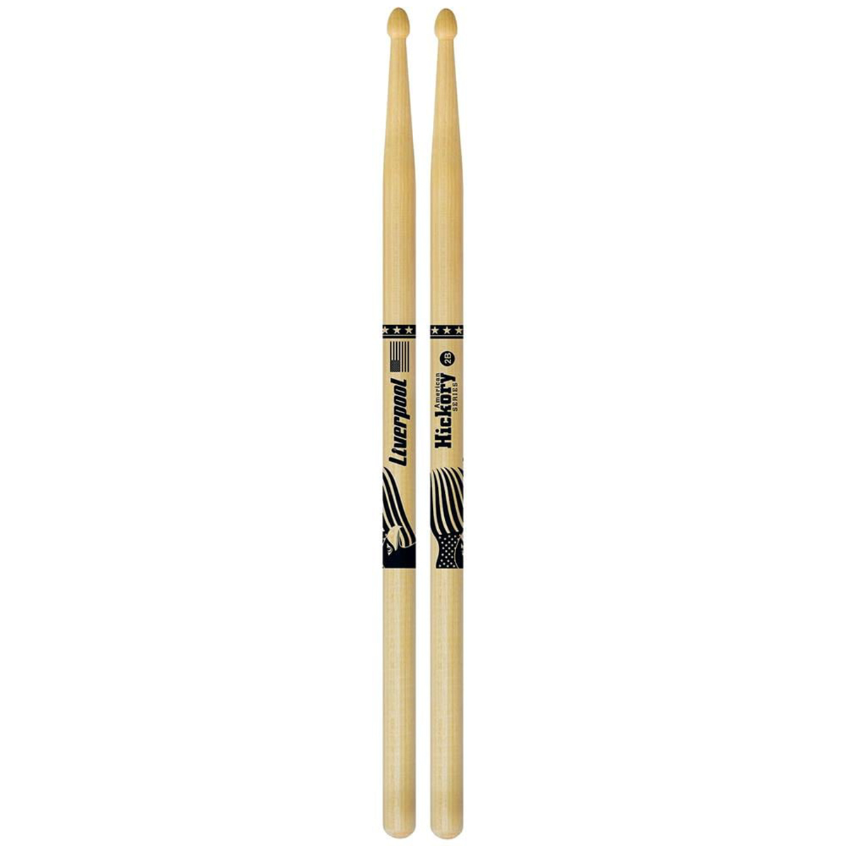 Baqueta Bateria Liverpool American Hickory 2b Ponta Madeira