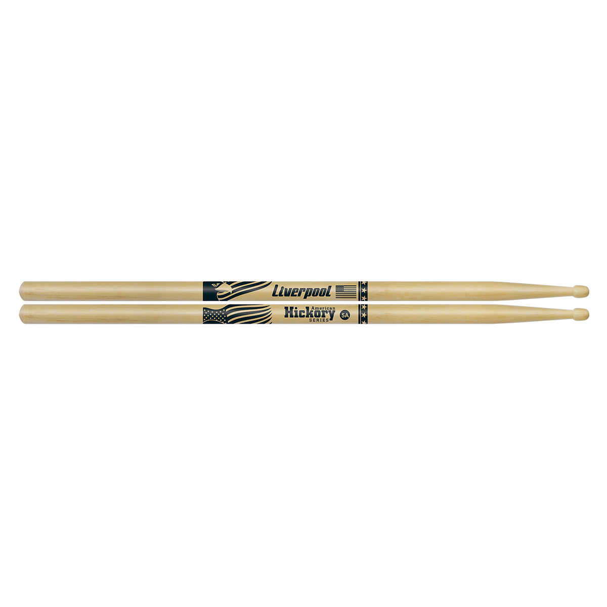 Baqueta Bateria Liverpool American Hickory 5a Ponta Madeira
