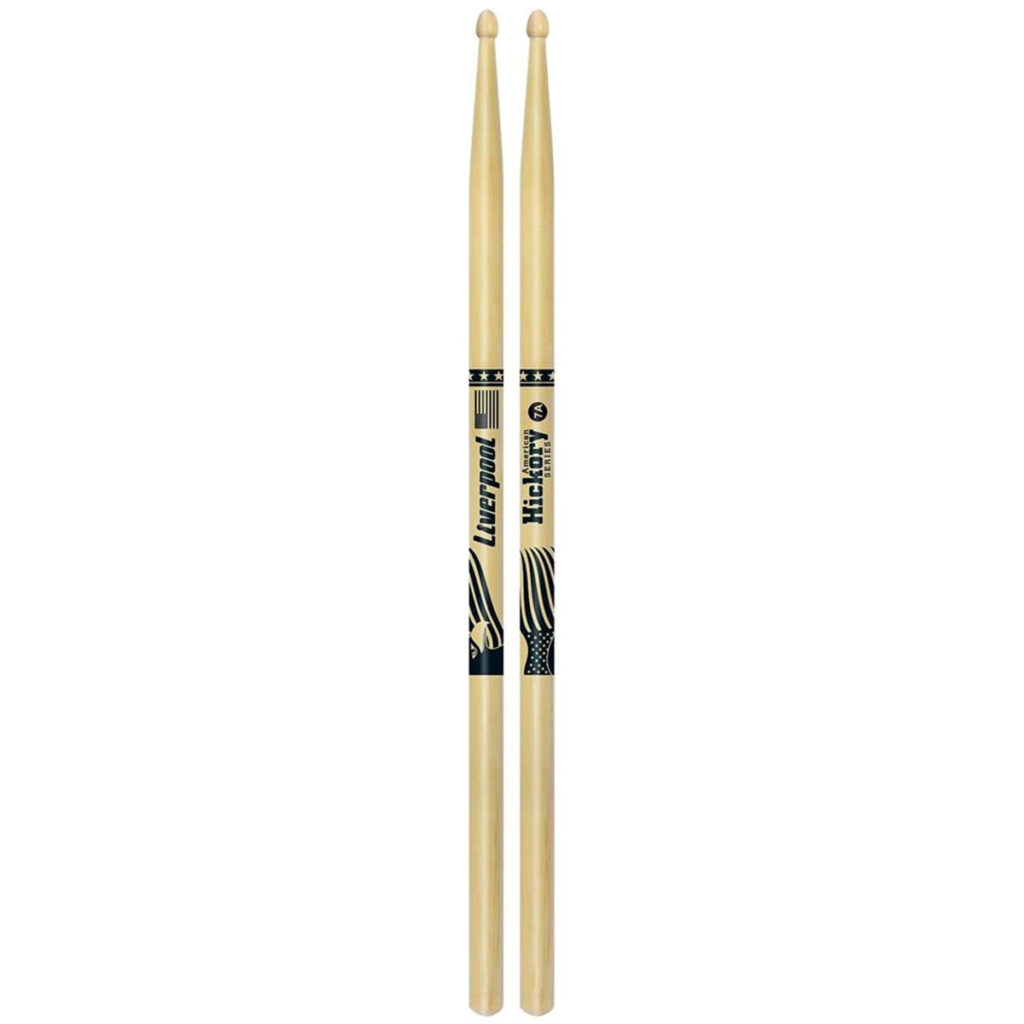 Baqueta Bateria Liverpool American Hickory 7a Ponta Madeira