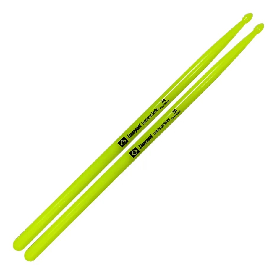 Baqueta Para Bateria Luminous Fiber Neon Verde 7a Liverpool