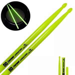 Baqueta Para Bateria Luminous Fiber Neon Verde 7a Liverpool