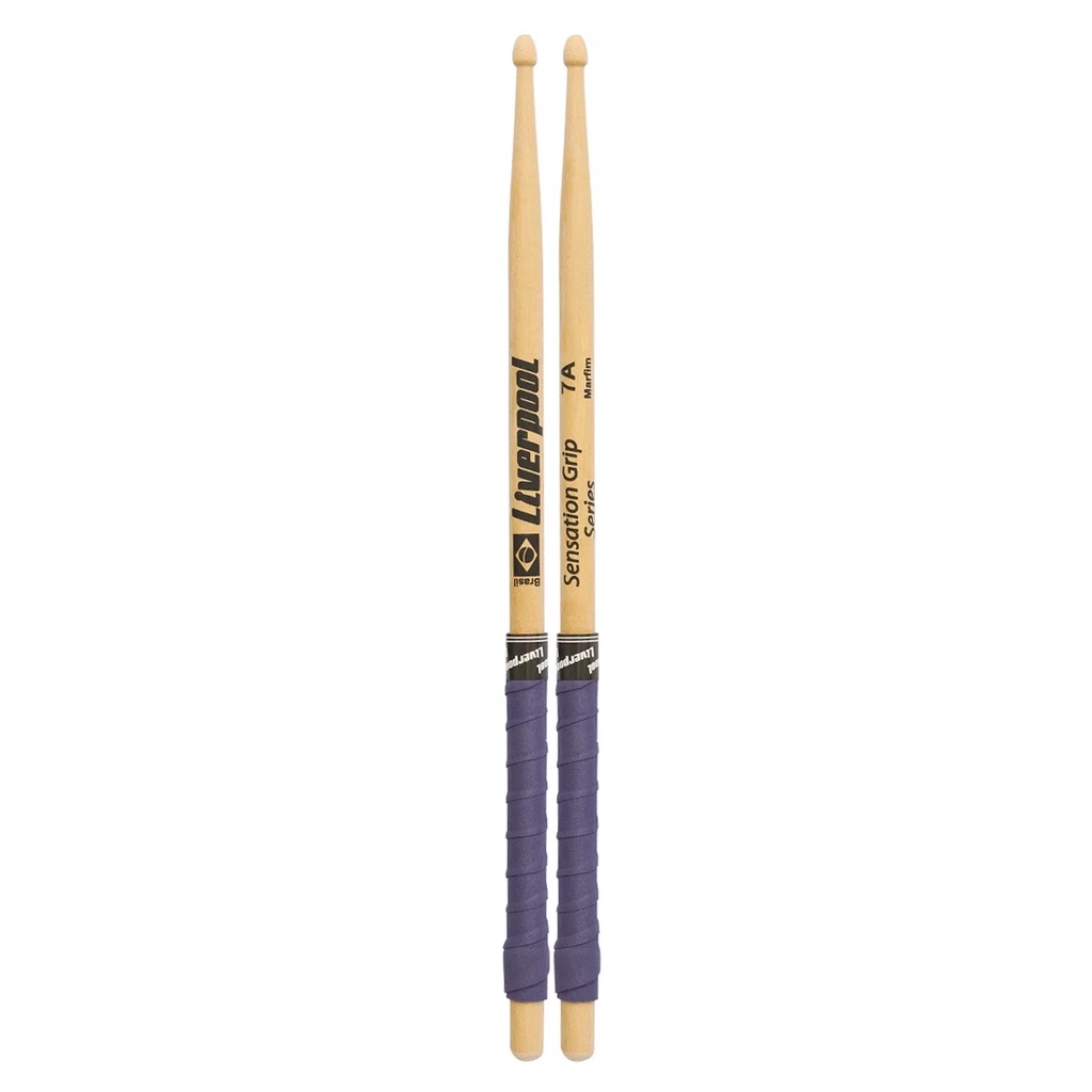 Baquetas Bateria Madeira Liverpool Eva7am Sensation Grip Series 7a