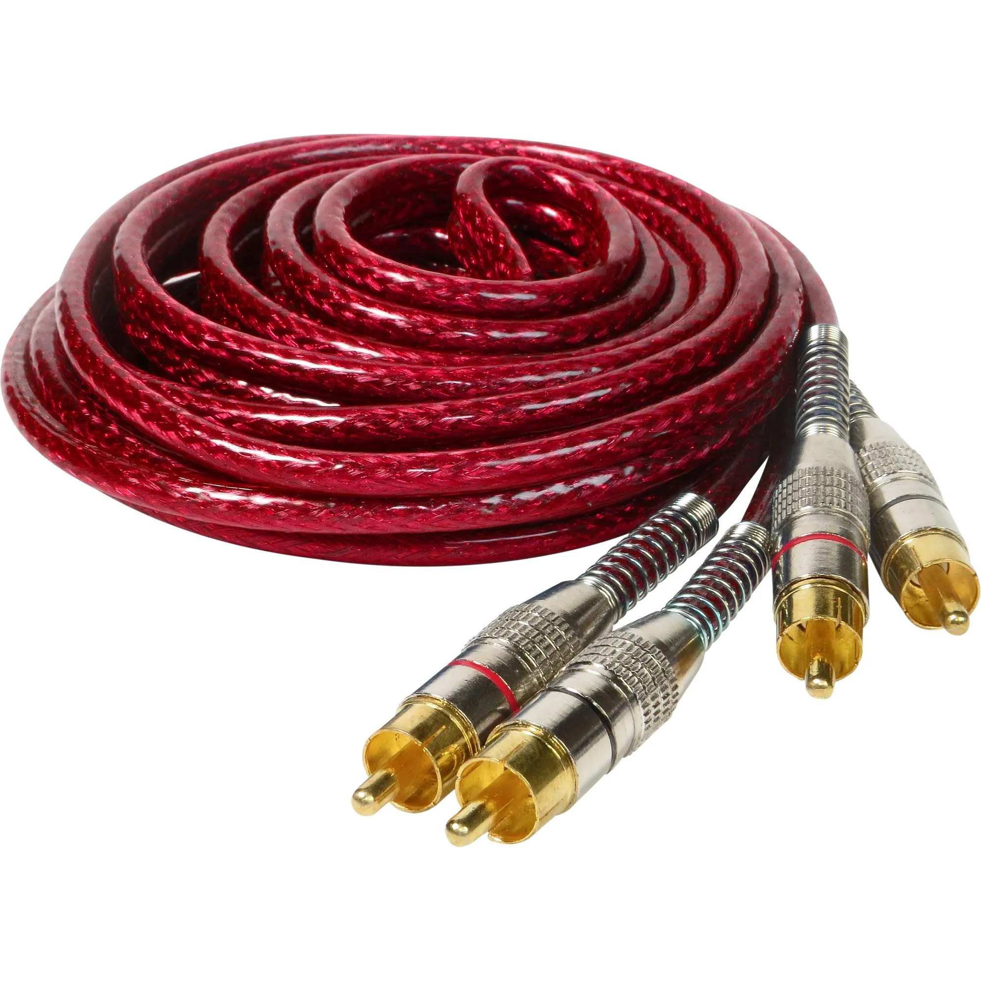 Cabo 2rca X 2rca Blindado 1m Cbrc0045 Vermelho Storm