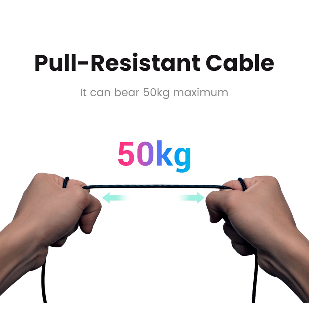 Cabo De Áudio Auxiliar Ugreen P2/p2 Av1112 1m Preto