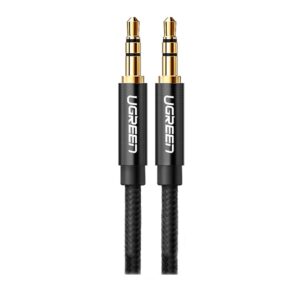 Cabo De Áudio Auxiliar Ugreen P2/p2 Av1112 1m Preto
