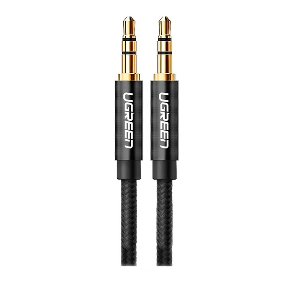 Cabo De Áudio Auxiliar Ugreen P2/p2 Av1112 1m Preto