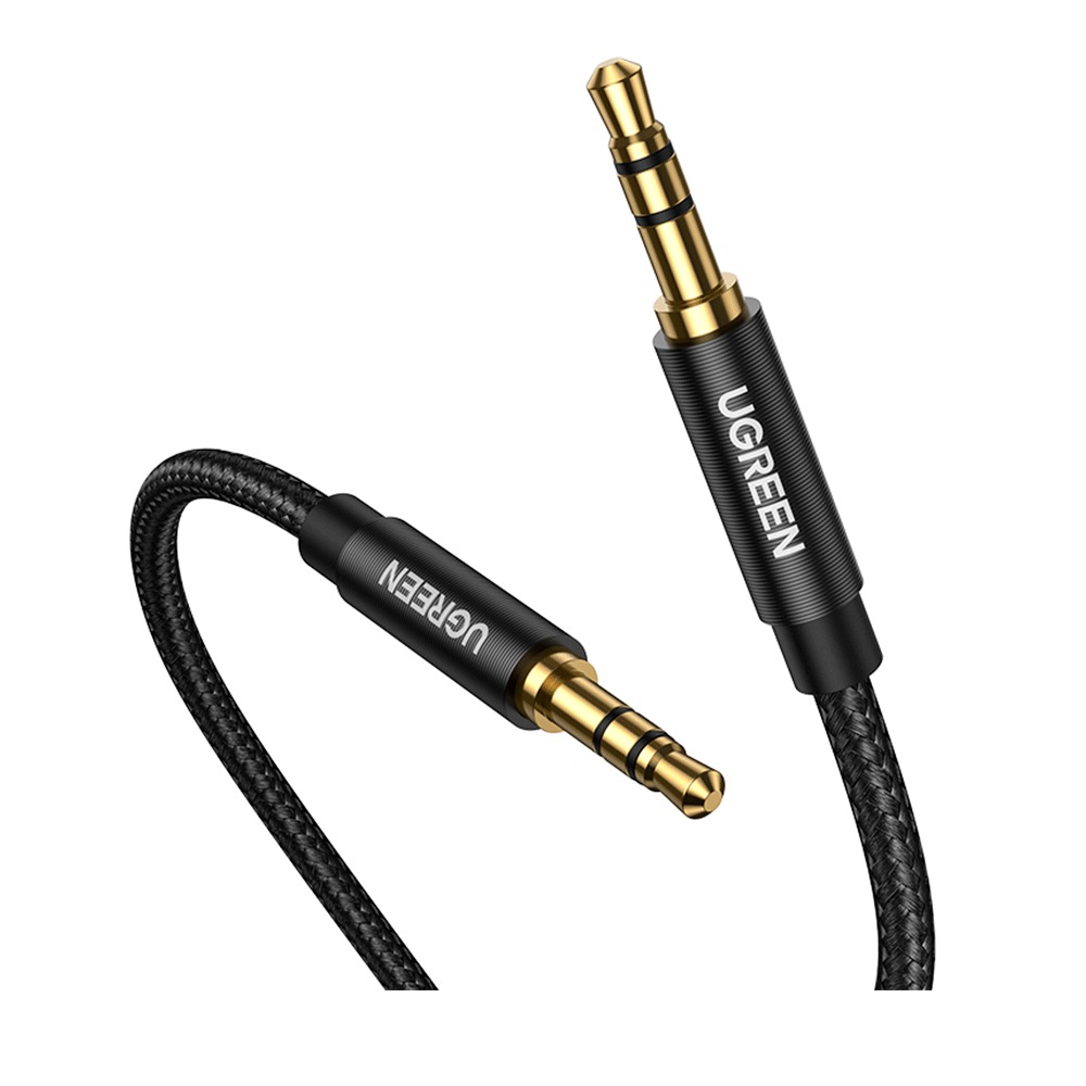 Cabo De Áudio Auxiliar Ugreen P2/p2 Av1112 1m Preto