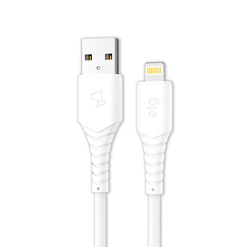 Cabo ELG L812w Usb Para iPhone 1,2m 2.4a 12w Rápido Branco