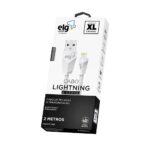 Cabo ELG L820 Usb Recarga Lightning Compatível iPhone 2 Mts