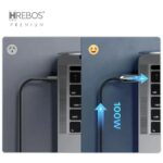 Cabo Smartphone Hrebos Cb-301c Usb Tipo C 1.2m Preto