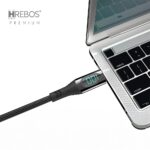 Cabo Smartphone Hrebos Cb-301c Usb Tipo C 1.2m Preto