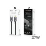 Cabo Smartphone Hrebos Cb-362i Tipo C Para Lightn 1m Midnight 27w