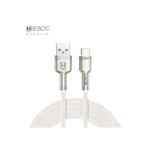 Cabo Smartphone Hrebos Cb251c Tipo C 100w 3.1a Trançado