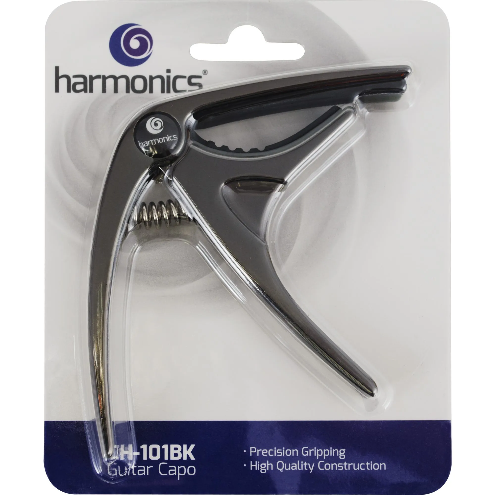 Capotraste Abraçadeira Violão Guitarra Harmonics Preto