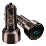Carregador Veicular Hrebos Premium 60w Usb-c Dual Tipo C