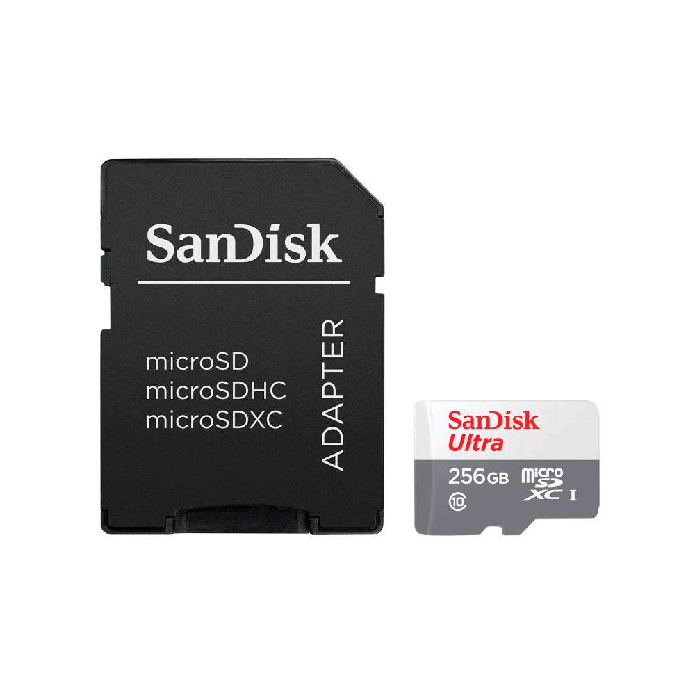 Cartão De Memória Sandisk Ultra Adp Sd 256gb 100mb/s
