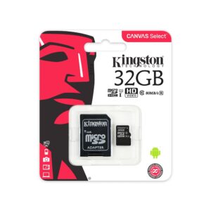 Cartão Micro Sd Canvas Select Plus Kingston 32gb 100mb/s