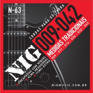 Encordoamento Corda Guitarra Nig Nickel Alma Hexagonal 0.9a