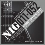 Encordoamento Cordas Guitarra Nig N61 Níquel Alma Hexagonal 0.11