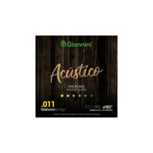 Encordoamento Corda Violão Aço Giannini Acústico 0.9