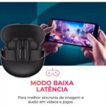 Earphone Fone De Ouvido Eardbud Bluetooth Aiwa Aws-eb-04-b Ipx4 Preto