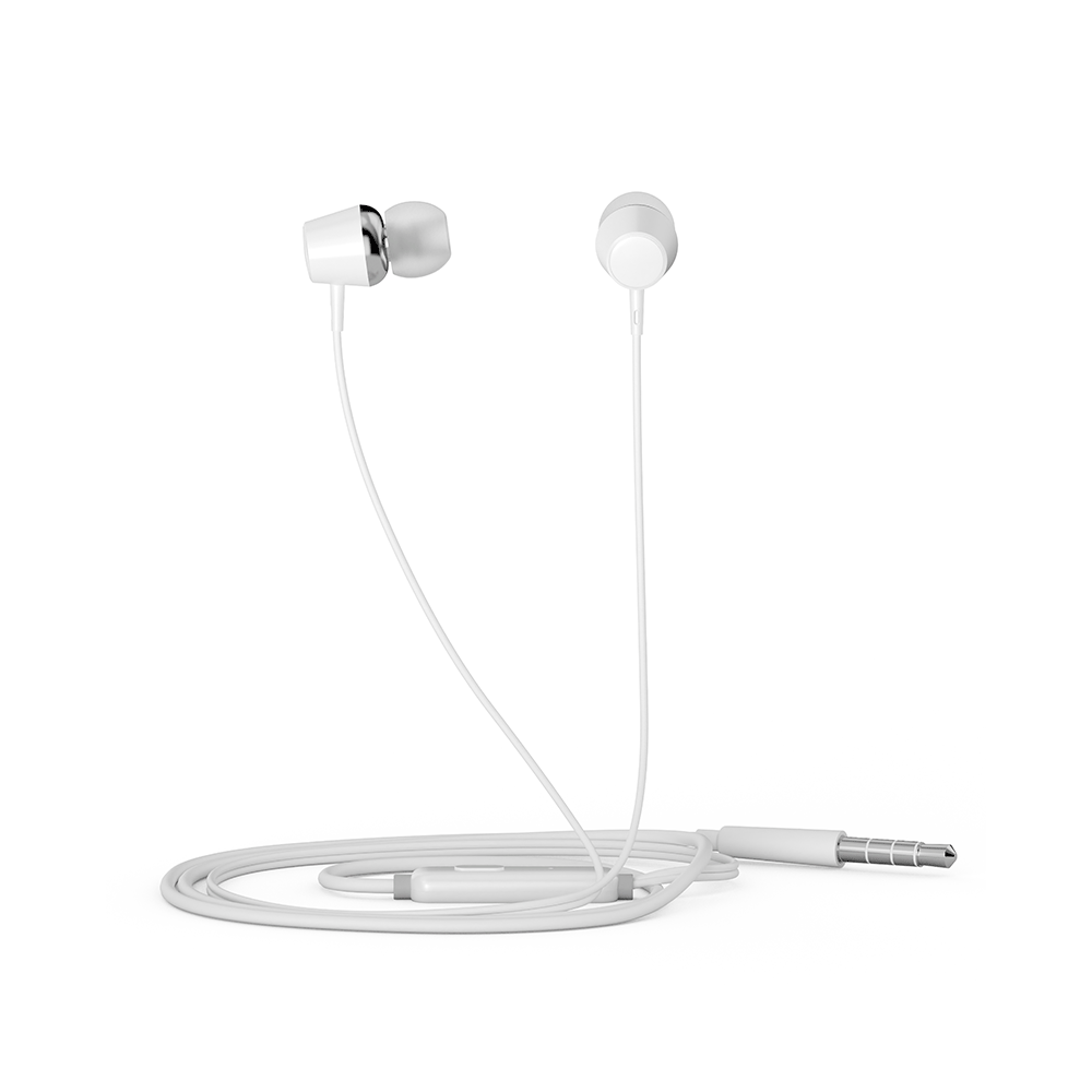 Earphone Fone De Ouvido P2 In Ear Com Microfone Hp Dhe-7000 Branco